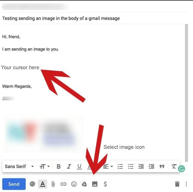 How to write Business email -Insert Image