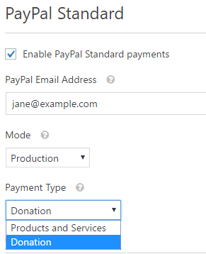 donation form- payment integration